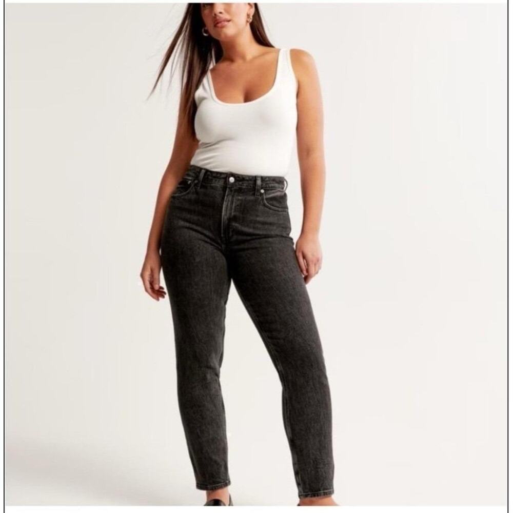 Abercrombie & Fitch Curve Love The Vintage Straight Leg High Rise Jeans size 20R